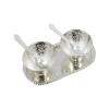 Deco Alankaram Presents Brass German Silver Plated Zari Nakshi Loti, Silver #Frienemy-287 view 3
