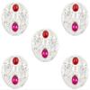 Deco Alankaram Presents Silver Plated Panchaarti Diya Pooja Thali Set (Panch Deepak), Pooja Items for Home Temple, Return Gift, Spiritual Gift Item #Frienemy-352 view 1