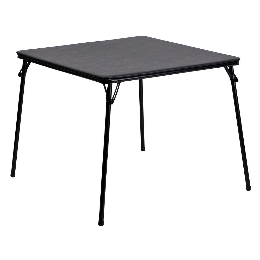 Flash Furniture Madelyn Folding Table, 33.5-inch x 33.5-inch, Black (3JB2)