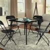 Flash Furniture Madelyn Folding Table, 33.5-inch x 33.5-inch, Black (3JB2) view 2