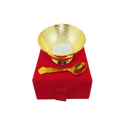 Western Eiderdown Presents 3 Inch Silver Plated Shiny Nakshi Kankavati for Pooja, Pooja Thali Decorative, Pooja Articles for Home, Return Gift for Housewarming (Pack of 2) #Aport-098