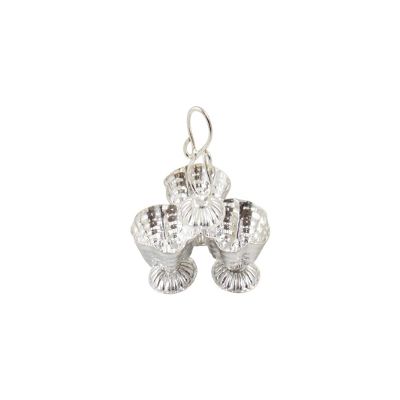 Deco Alankaram Presents Silver-Plated Sparkle 4-in-1 Kankavati Pooja Thali Set (Silver) #Frienemy-178