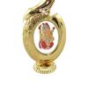 Deco Alankaram Presents Brass Handmade Engraved Design Oil Diya, Brass Diyas for Pooja, Housewarming Gift, Diya with Potli Bags (Set of 2, 2.5 X 1.1 Inch) #Frienemy-258 view 3