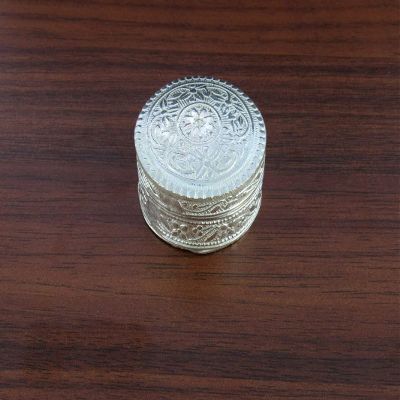 Deco Alankaram Presents Silver Plated Oval Shape Nakshi Sindoor Dabbi for Women #Frienemy-250
