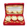 Western Eiderdown Presents Silver Plated Pooja Thali for Home and Gift (3-Inch) - Pack of 5#Aport-181 view 2