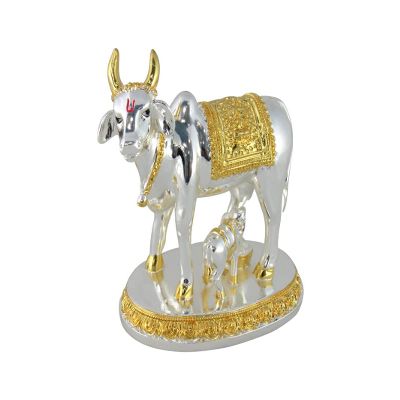 Deco Alankaram Presents Big Three-in-One Fancy Jod Kamal Pooja Thali Set, Haldi-Kumkum Holder for Home Decor, Pooja Articles for Gift, Small Home Function Return Gift (Pack #Frienemy-387