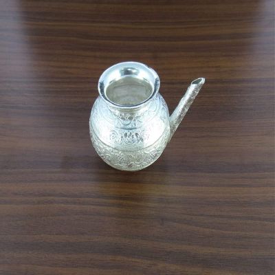 Deco Alankaram Presents Silver Plated Tulsi Plant Pooja Decorative, Pooja Items for Home, Pooja Thali Set, Tulsi Kyara, Wedding Return Gift, Pooja Articles with #Frienemy-288