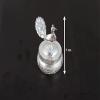 Deco Alankaram Presents Silver Plated Sindoor Dabbi with Lid, Pooja Items for Home, Ideal Wedding Return Gift with Designer Potli Bags,Metal, Silver #Frienemy-246 view 2