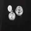 Deco Alankaram Presents Silver Plated Sindoor Dabbi with Lid, Pooja Items for Home, Ideal Wedding Return Gift with Designer Potli Bags,Metal, Silver #Frienemy-246 view 3
