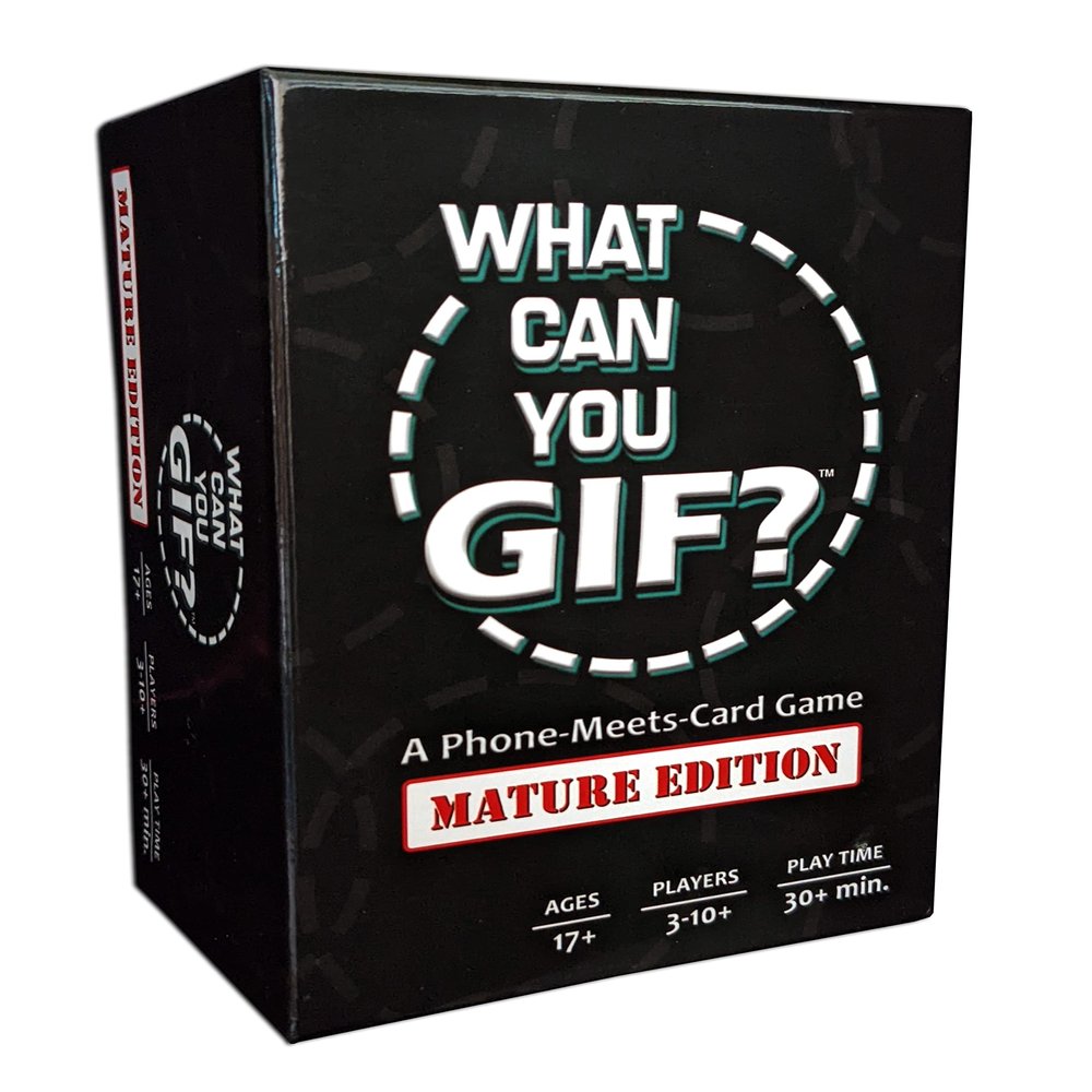 TwoPointOh Games What Can You GIF? Core Game - The Hilarious Adult Party Game for GIF Lovers (Big Black Box) for Parties and Holidays