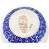 Polmedia Polish Pottery Pitcher UNIKAT - Patriotic Blooms Pattern Handmade in Boleslawiec Poland + Certificate of Authenticity view 4
