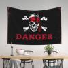 gaeruite Man Cave Rules Pirate Danger Tapestry Bedroom Door Decorations Aesthetic Wall Decor (Size : 75X100CM) view 2