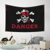 gaeruite Man Cave Rules Pirate Danger Tapestry Bedroom Door Decorations Aesthetic Wall Decor (Size : 75X100CM) view 3