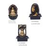 Indoor Tabletop Fountains Tabletop Water Fountain Small Buddha Water Fountain Creative Office Circulating Water Zen Water Fountain Indoor Zen Home Decor or Gift Decoration Meditation Fountain view 2