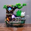 BNNP Indoor Tabletop Fountains Tabletop Fountain Indoor Jade Cabbage Feng Shui Wheel Fountain - Calming and Relaxing Water Sound - Great Gift for Home or Office Space Decoration Meditation Fountain view 2