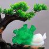 BNNP Indoor Tabletop Fountains Tabletop Fountain Indoor Jade Cabbage Feng Shui Wheel Fountain - Calming and Relaxing Water Sound - Great Gift for Home or Office Space Decoration Meditation Fountain view 4