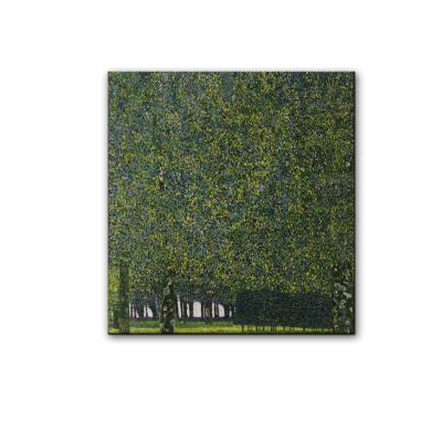 Gustav Klimt-Park 1910 Canvas Wall Art Poster Home Decor (75x75cm 30"x30",Unframed)