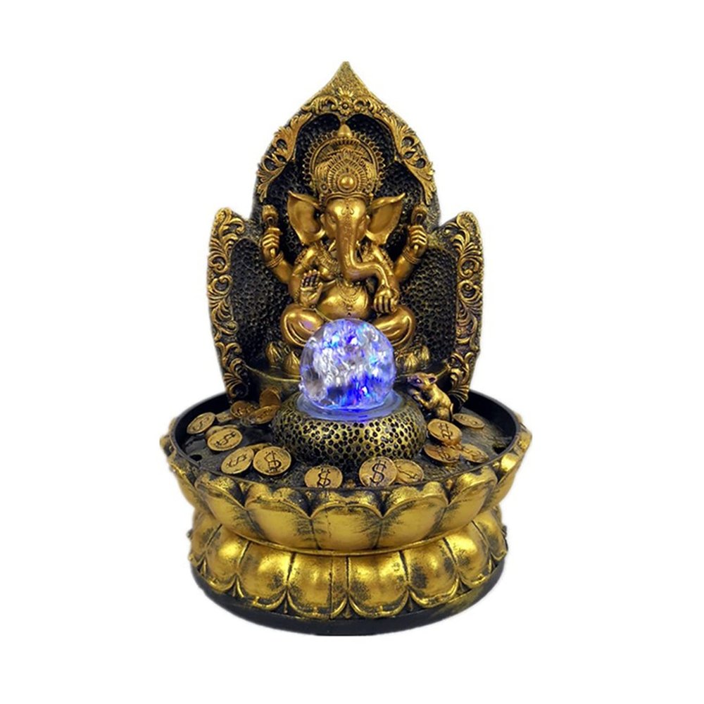 Indoor Tabletop Fountains 11.8 inch Indoor Relaxation Desktop/Tabletop Fountain - Buddha Tabletop Waterfall Zen Fountain for Home Office Bedroom Decoration Decoration Meditation Fountain