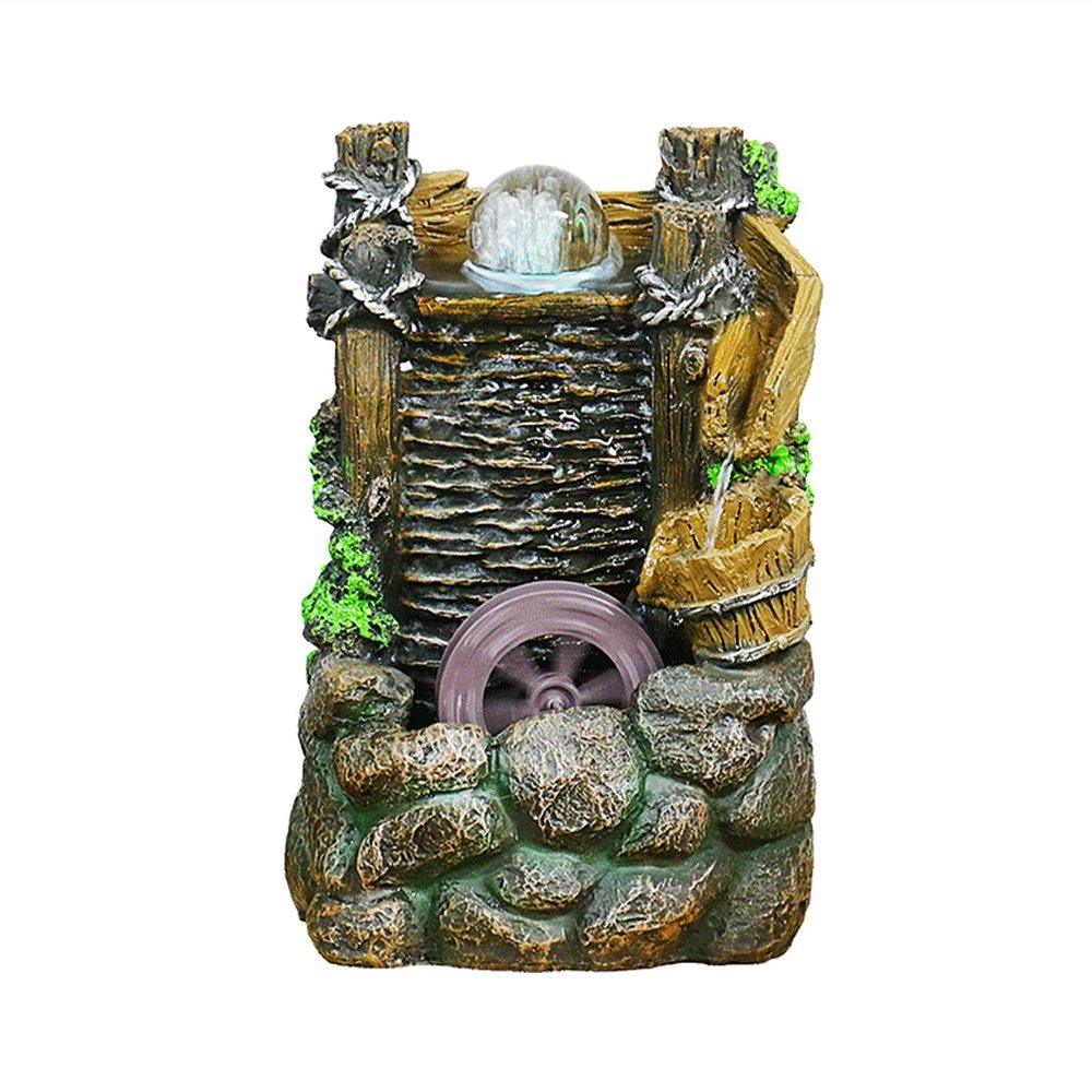 BNNP Indoor Tabletop Fountains Indoor Rockery Tabletop Fountain Lucky Decoration Fountain Living Room Water Curtain Wall Landscape Decoration Living Room Office Decor Decoration Meditation Fountain