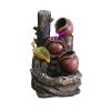 BNNP Indoor Tabletop Fountains Resin Desk Fountain Water Feature Indoor Tabletop Zen Waterfall Fountainfor Bedroom Living Room Office10.2 inch Height Decoration Meditation Fountain view 1