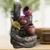 BNNP Indoor Tabletop Fountains Resin Desk Fountain Water Feature Indoor Tabletop Zen Waterfall Fountainfor Bedroom Living Room Office10.2 inch Height Decoration Meditation Fountain view 3