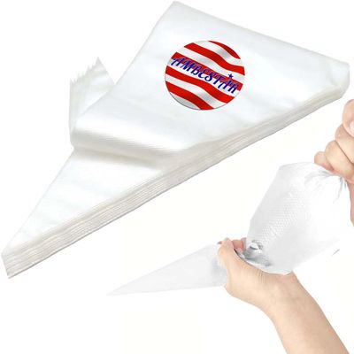 AMBESTAR 18 Inch Tipless Piping Bags for Royal Icing, Extra Thick Anti Burst Decorating Bags Butter Cream Cookies Decoration, Perfect for Professional Baking Lover