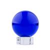 Dark Blue K9 Chandelier Crystal Glass Ball Lens Ball Crystal Ball Stand for Sphere Photography Decoration Home Decorative Ball,80mm,Crystal Base view 1