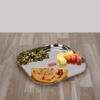 Sumeet Stainless Steel Square Dinner Plate Set of 3pcs, 25cm Dia, Silver view 2