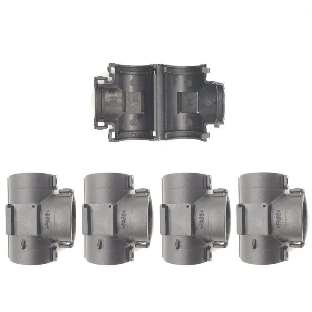 PGFUN Wire Loom Tee Connector Openable Convolute Tubing T Fitting for 1/2" Conduit (5-Pack)