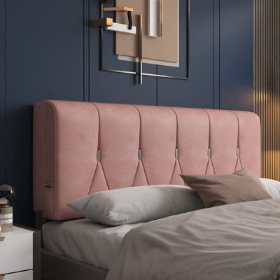 Bed Wedge Pillow King Size Headboard Cushion Reading Pillow Sleeping Resting Bedrest Lumbar Neck Back Support Upholstered with Removable Cover,C,with headboard 47.2"/120cm