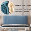 Fleece Headboard Cushion Daybed Pillow Large Cotton Filled Wedge Headboard Pillow Bed Backrest Adult Positioning Support Reading Pillow with Removable Cover,B,No headboard 63"/160cm view 3