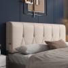 Bed Wedge Pillow King Size Headboard Cushion Reading Pillow Sleeping Resting Bedrest Lumbar Neck Back Support Upholstered with Removable Cover,B,No headboard 47.2"/120cm view 1