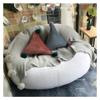 Bean Bag Chair,No Filling Living Room Furniture Big Round Soft Fluffy(it was only a Cover, not a Full Bean Bag) Faux Fur BeanBag Lazy Sofa Bed Cover Giant Fur Bean Bag Cover view 4