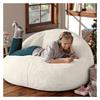 Bean Bag Chair,No Filling Living Room Furniture Big Round Soft Fluffy(it was only a Cover, not a Full Bean Bag) Faux Fur BeanBag Lazy Sofa Bed Cover Giant Fur Bean Bag Cover view 4