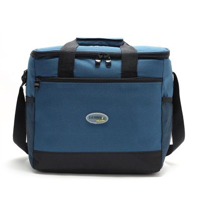 16L Large Capacity Lunch Bag Insulated Lunch Box for Men & Women, Multiple Colors Cooler Portable Bento Bag Tote Bag Meal Prep for Office, Family Outdoor Picnic, Travel Blue