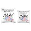 40 Birthday Making the world a better place since 1984 Throw Pillow view 3