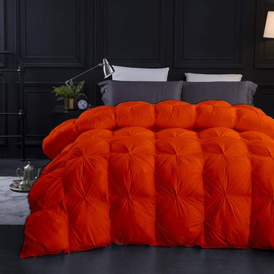 9.8 Newton Luxury 1600-TC Pinch Pleated Down Comforter Alaskan King 120"x132" Inches 1-Piece All-Season Duvet Insert, 850 GSM Micro Fill with All Side Corner Tabs 100% Egyptian Cotton