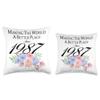 37 Birthday Making the world a better place since 1987 Throw Pillow view 3