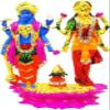 Western Eiderdown Presents Laxmi Vishnu Statue Marble Finish Vishnu Laxmi Murti, Laxmi MATA Murti, Vishnu Ji Statue (for Home Temple Use,Office, Vastu Pooja Item,Gited #Aport-394 view 1