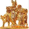 Western Eiderdown Presents God Radha Krishna/Radhey Krishan Couple Idol Puja Mandir Gift Decorative Showpiece #Aport-338 view 1