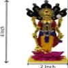 Deco Alankaram Presents Standing Vishnu Bhagwan Murti Marble Finish Vishnu Ji Murti,Vishnu Statue,Laxmi Vishnu,Laxmi MATA Murti (Home Temple Poojan Use,Office Temple,Gifted #Frienemy-0788 view 2