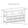 Allora Shaker Wood 48" Transitional Console Sofa Table in Light Golden Brown view 2