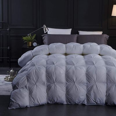 9.8 Newton Home DECORE 1600-TC Pinch Pleated Down Comforter Grand King Size 106 x 106 Inches 1-Piece All-Season Duvet Insert, 850 GSM Micro Fill with All Side Corner Tabs 100% Egyptian Cotton