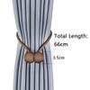 2PCS Magnetic Curtain Tiebacks Strong Magnetic Home MultiColours Holdbacks Curtain Tie Buckle Punch-Free Clips Straps DIY Decor,A,Beige view 2