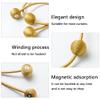 2PCS Magnetic Curtain Tiebacks Strong Magnetic Home MultiColours Holdbacks Curtain Tie Buckle Punch-Free Clips Straps DIY Decor,A,Beige view 4