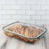 Arthur Court Glass Casserole Dish with Metal Shell Lid Handle Baking Dish - Perfect to keep your Buffet Sides Protected and Warm - Ocean/Sea Style 9.25 inches x 13.5 inches 3 quart - 2-pieces view 4