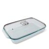Arthur Court Glass Casserole Dish with Metal Crab Handle Baking Dish - Perfect to keep your Easter Sides Protected and Warm - Ocean/Coastal Style 9.25 inches x 13.5 inches 3 quart - 2-pieces view 1