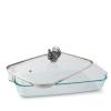 Arthur Court Glass Casserole Dish with Turkey Lid Handle Baking Dish - Perfect to keep your Thanksgiving Sides Protected and Warm 9.25 inches x 13.5 inches 3 quart - 2-pieces view 2