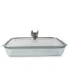 Arthur Court Glass Casserole Dish with Turkey Lid Handle Baking Dish - Perfect to keep your Thanksgiving Sides Protected and Warm 9.25 inches x 13.5 inches 3 quart - 2-pieces view 3