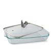 Arthur Court Glass Casserole Dish with Metal Rooster Handle Baking Dish - Perfect to keep your Easter Sides Protected and Warm - Farmhouse Style 9.25 inches x 13.5 inches 3 quart - 2-pieces view 2